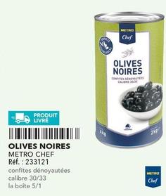 Metro Chef - Olives Noires  offre sur Metro