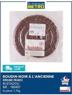 Metro - Boudin Noir À L'Ancienne offre sur Metro