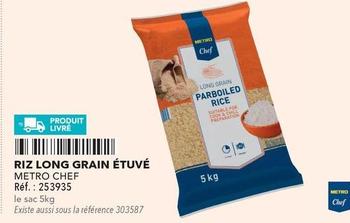 Metro Chef - Riz Long Grain Étuvé offre sur Metro