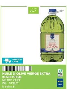 Metro - Chef Huile D'Olive Vierge Extra offre sur Metro