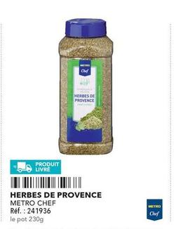 Metro - Chef Herbes De Provence offre sur Metro