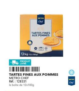 Metro Chef - Tartes Fines Aux Pommes  offre sur Metro