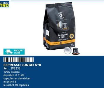 Metro - Espresso Lungo N°8 offre sur Metro