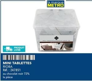 Rioba - Mini Tablettes  offre sur Metro