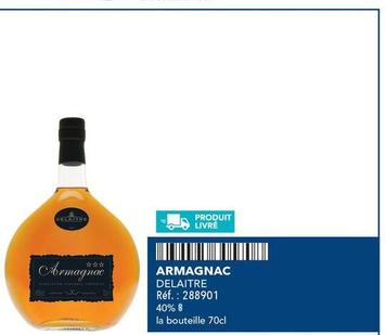 Delaitre - Armagnac  offre sur Metro