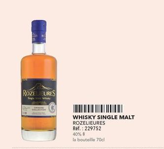 Rozelieures - Whisky Single Malt offre sur Metro