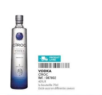 Cîroc - Vodka offre sur Metro
