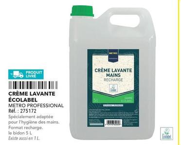 Metro Professional - Crème Lavante Écolabel offre sur Metro