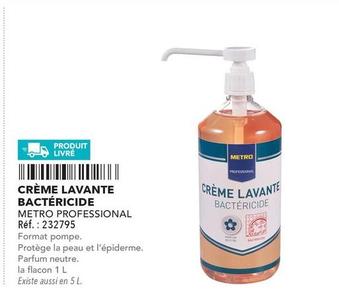 Metro Professional - Crème Lavante Bactéricide offre sur Metro