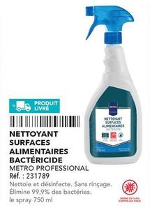 Metro Professional - Nettoyant Surfaces Alimentaires Bactéricide offre sur Metro