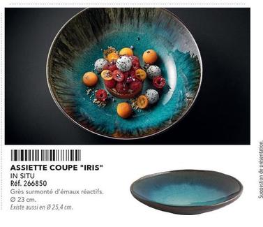 In Situ - Assiette Coupe Iris  offre sur Metro