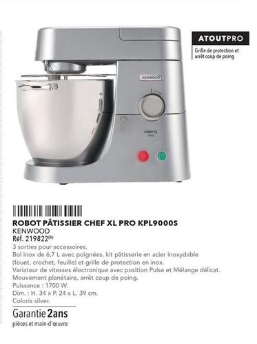 Kenwood - Robot Pâtissier Chef Xl Pro KPL9000S offre sur Metro