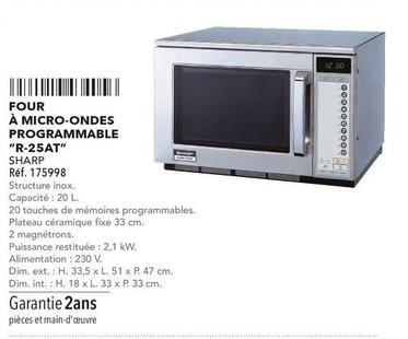 Sharp - Four À Micro Ondes Programmable R 25At offre sur Metro