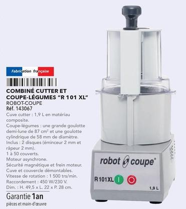 ROBOT COUPE - COMBINÉ CUTTER ET COUPE LÉGUMES R 101 XL  offre sur Metro