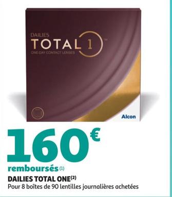 Alcon - Dailies Total One offre à 160€ sur Auchan Hypermarché