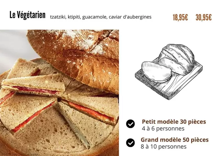 Le Végétarien : Tzatziki, Ktipiti, Guacamole, Caviar D'aubergines offre à 18,95€ sur E.Leclerc