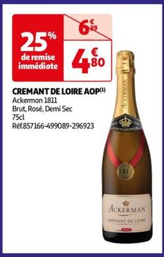 Ackerman 1811 - Cremant De Loire AOP offre à 4,8€ sur Auchan Hypermarché