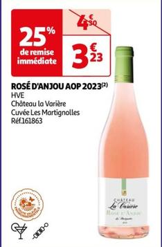 Château La Varière - Rosé D'Anjou AOP 2023 offre à 3,29€ sur Auchan Hypermarché