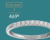La Vien En Or - Demi-alliance or Blanc Or 750 Milliemes Et Diamants offre à 469€ sur Auchan Hypermarché