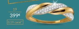 La Vien En Or - Demi Alliance Or 750 Milliemes Rhodie Et Diamants offre à 399€ sur Auchan Hypermarché