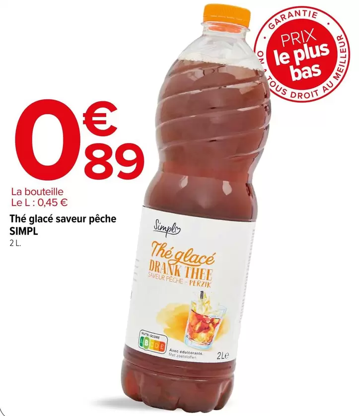 U - thé glacé offre sur Carrefour Express