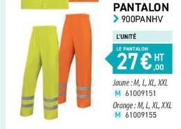 Pantalon offre à 27€ sur Loxam