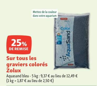 Zolux - Sur Tous Les Graviers Colorés  offre à 9,37€ sur Maxi Zoo