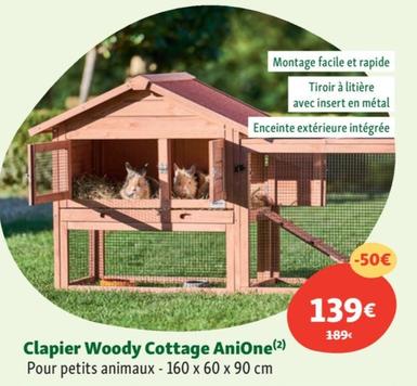 Anione - Clapier Woody Cottage offre à 139€ sur Maxi Zoo