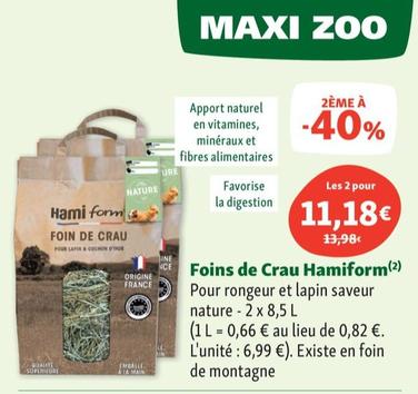 Hami Form - Foin De Crau offre à 11,18€ sur Maxi Zoo