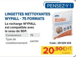 Wypall - Lingettes Nettoyantes-75 Formats offre à 20,9€ sur Prolians