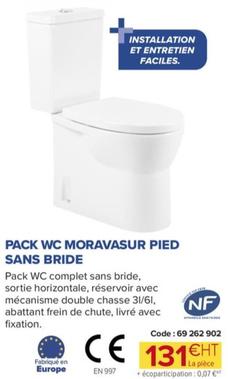 Pack Wc Moravasur Pied Sans Bride offre à 131€ sur Prolians