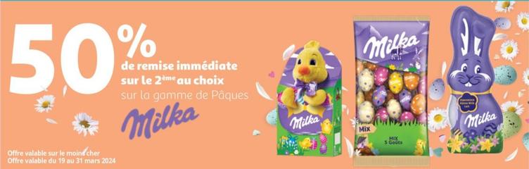 Milka - Sur La Gamme De Pâques offre sur Auchan Hypermarché