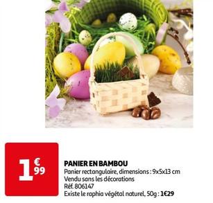 Panier En Bambou offre à 1,99€ sur Auchan Hypermarché