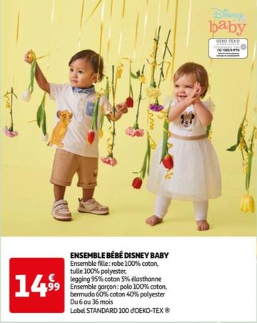 Disney - Ensemble Bébé offre à 14,99€ sur Auchan Hypermarché