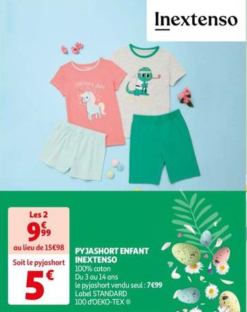 Inextenso - Pyjashort Enfant  offre à 7,99€ sur Auchan Hypermarché