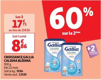 Blédina - Croissance Gallia Calisma offre à 12,65€ sur Auchan Hypermarché