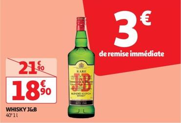J&B - Whisky offre à 3€ sur Auchan Hypermarché