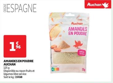 Auchan - Amandes En Poudre offre à 1,96€ sur Auchan Hypermarché