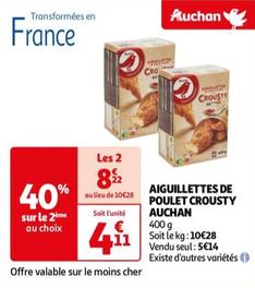 Auchan - Aiguillettes De Poulet Crousty  offre à 5,14€ sur Auchan Hypermarché