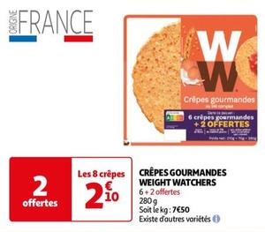 Weight Watchers - Crêpes Gourmandes offre à 2,1€ sur Auchan Hypermarché