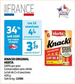 Herta - Knacki Original offre à 3,29€ sur Auchan Hypermarché