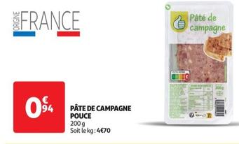 Pouce - Pâte De Campagne offre à 0,94€ sur Auchan Hypermarché
