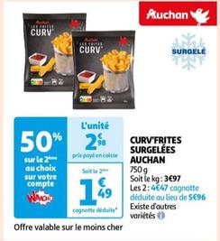 Auchan - Curv'frites Surgelées offre à 2,98€ sur Auchan Hypermarché