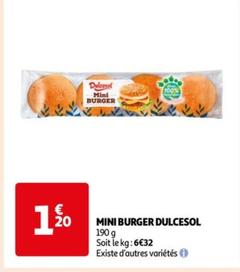 Dulcesol - Mini Burger offre à 1,2€ sur Auchan Hypermarché