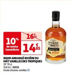 Rivière Du Mât Vanilles Des Tropiques - Rhum Arrangé  offre à 14,85€ sur Auchan Hypermarché