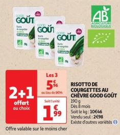 Goût - Risotto De Courgettes Au Chèvre Good  offre à 1,99€ sur Auchan Hypermarché