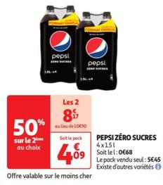 Pepsi - Zero Sucres offre à 4,09€ sur Auchan Hypermarché