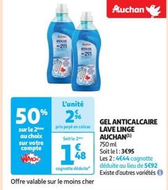 Auchan - Gel Anticalcaire Lave Linge offre à 2,96€ sur Auchan Hypermarché