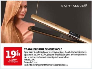 Saint Algue - Lisseur Demeliss Gold offre à 19,99€ sur Auchan Hypermarché