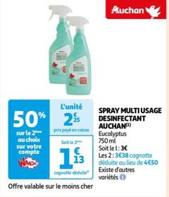 Auchan - Spray Multi Usage Desinfectant offre à 2,25€ sur Auchan Hypermarché